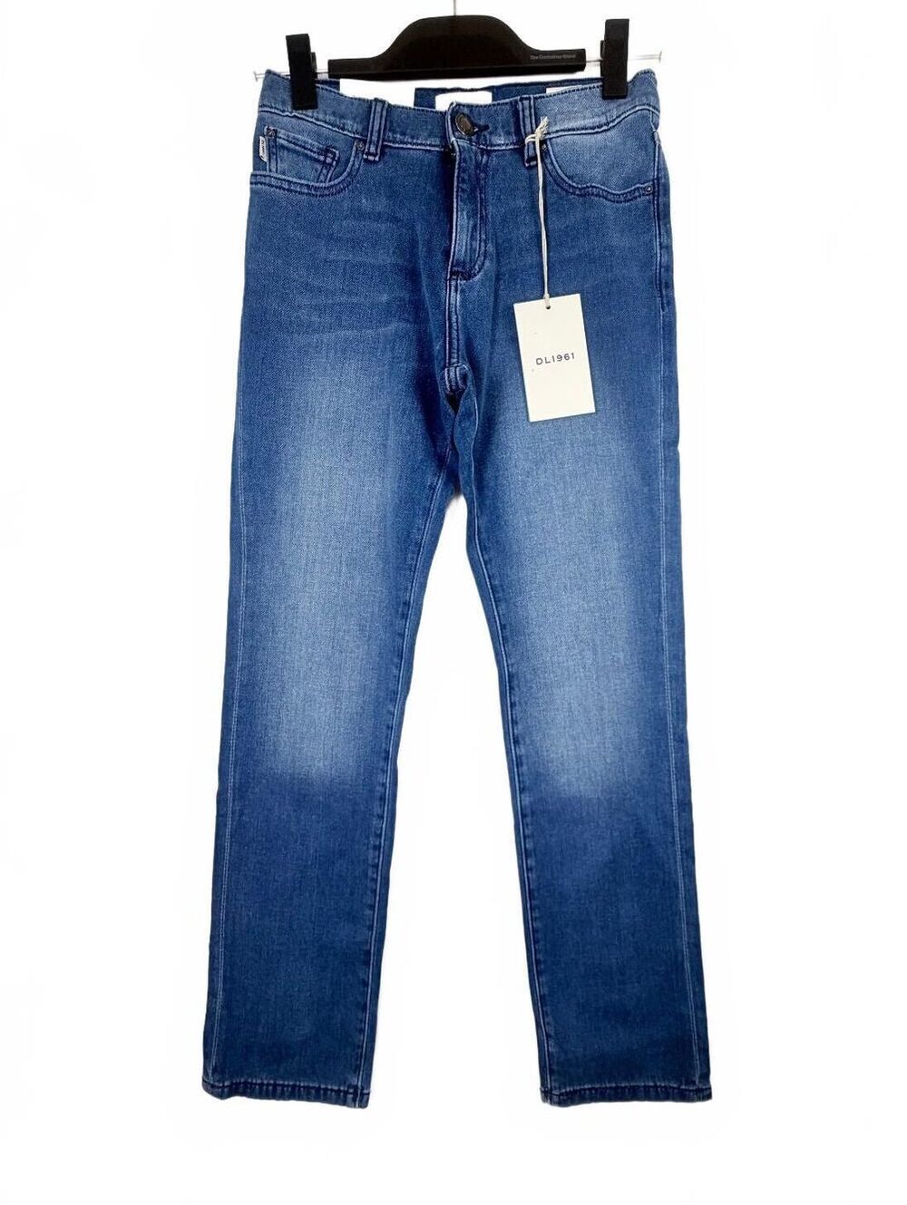 New DL1961 Brady Slim Jeans Boys Size 12 Medium Wash Stretch Denim - Picture 2 of 7